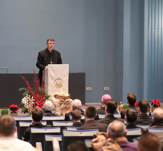 Pozdravna riječ biskupa Šaška na predbožićnom susretu svećenika s nadbiskupom Kutlešom